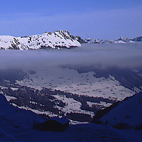 Inversionswetterlage im Gebirge